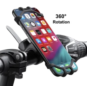 Handyhalterung Fahrrad UNIVERSAL, 360°drehbar iPhone Motorrad E-Bike Roller Quad - Bild 1 von 9