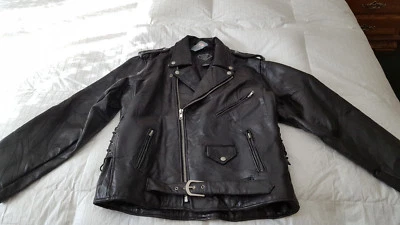  Chaqueta de cuero negra para hombre Diamond Buffalo talla nueva con etiquetas XL NUEVO  Foto 1 de 4