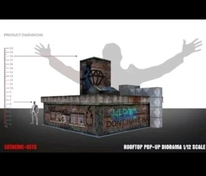 1/12 Scale Rooftop Pop-up Extreme-Sets Diorama perfect for 6 & 7" figures - Picture 1 of 7