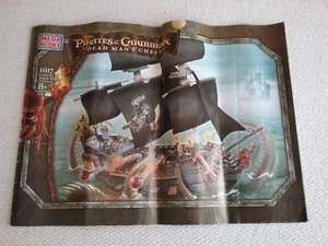 Mega Bloks Pirates of the Caribbean Black Pearl 1017 Instruction MANUAL ONLY - Picture 1 of 11
