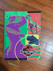 Cuaderno de colección 1996 Jurassic Park The Lost World encuadernado en espiral Raptor sin usar - Imagen 1 de 3