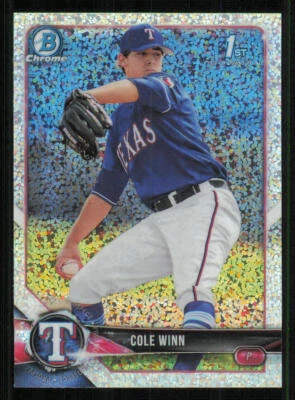 2018 Bowman Chrome Draft Sparkle Refractors #BDC173 Cole Winn - Image 1 of 2