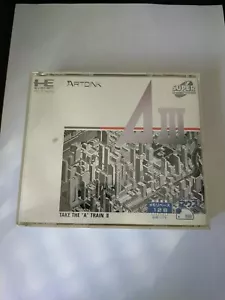 J2-479 NEC PC ENGINE HU CARD SUPER CD ROM TAKE THE A TRAIN JAPAN - Picture 1 of 5