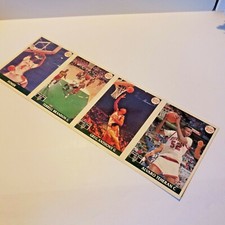 1991 Front Row Basketball Uncut Promo 4 Card Panel Greg Anthony Terrell Brandon