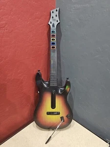 Guitar Hero Rock Band 5 Ps2 Red Octane Wireless Guitar Controller Untested No D - Picture 1 of 3