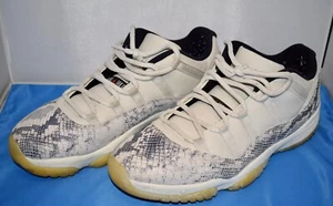 Nike Air Jordan 11 Retro Low Size 13 Light Bone Snakeskin CD6846-002 ~J3#25 - Picture 1 of 14