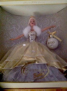 Mattel 2000 Holiday Celebration Barbie Special Edition ungeöffnet NRFB Neu in OVP - Bild 1 von 5