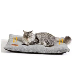Self Warming Cat Bed Self Heating Cat Padch Thermal Pet 24 x 18 in Light Gray - Picture 1 of 7