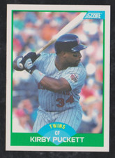 BUY 4, GET 2 FREE - 1989 SCORE BASEBALL PICK YOUR STAR NMMT * FREE SHIP *