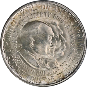 1953-S Washington-Carver Commem Half Dollar PCGS MS66 Blazing Gem Strong Strike - Picture 1 of 4