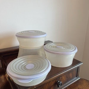 7 Pc Tupperware Stuffables Containers Expanding Seal 1.9L (2), 1.4L, 1L Lilac - Picture 1 of 12