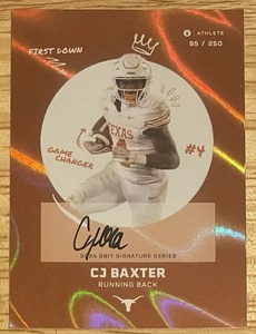 2024 CJ Baxter Texas Longhorns Onit Athlete🔥RARE INSERT ON CARD AUTO 95/250🔥 - Bild 1 von 2