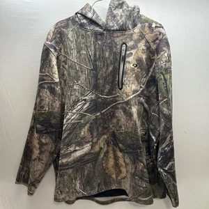 Mossy Oak Country DNA Men Camouflage Pullover Hoodie with Neck Gaiter Sz 3XL/3XG - Picture 1 of 5