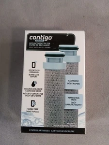 2-PACK CONTIGO FILTRATION Replacement Filter Cartridges for WELLS Water Bottle - Picture 1 of 2