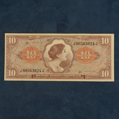 Series 641 $10 U.S. Military Payment Certificate Crisp- Free Shipping USA - Image 1 of 4