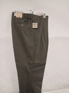 Cachi Eddie Bauer uomo relaxed fit taglia W44/TLL cucitura interna 32 verde nuovi con etichette  - Foto 1 di 13