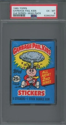 1985 Topps Garbage Pail Kids (GPK) "2nd Series" Sealed Wax Pack - PSA 6 - Image 1 of 2