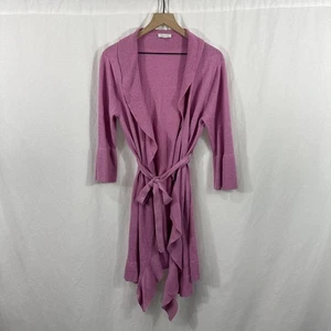 Garnet Hill Damen Long Open Front Cotton Cashmere Pink Cardigan Pullover Gr. S - Bild 1 von 10