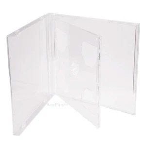 Double 2-Disc Jewel Cases in Super Clear with 10.4 mm Standard Thickness Asse... - Picture 1 of 4