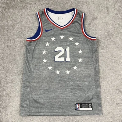 Philadelphia 76ers Joel Embiid Basketball Jersey City Edition Swingman Sz Medium - Image 1 of 4
