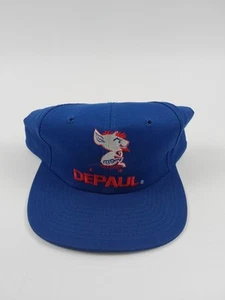 Vintage Depaul University Blue Demons Snapback Hat - Picture 1 of 8