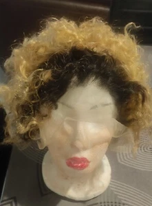PERRUQUE BRÉSILIENNE Courte Multicolore Cheveux Humains Densité 150 Lace Frontal - Imagen 1 de 7