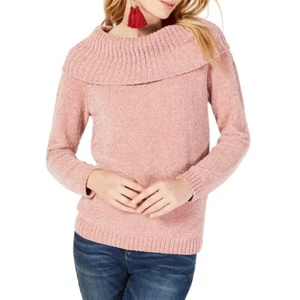 INC Women's Metallic Chenille Pullover Cowl Neck Sweater Top TEDO - Picture 1 of 10