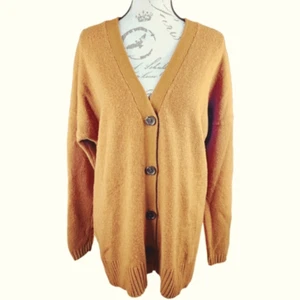 Smartwool Neu mit Etikett Cozy Lodge Boyfriend Damen-Cardigan in Acorn Heather Medium - Bild 1 von 10