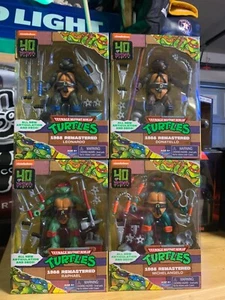 TMNT 1988 Remastered Set Of 4 Ninja Turtles 40th Anniversary - Picture 1 of 18