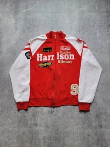 Vintage Harrison Gibson Racing Team Full Zip Top Dare Devil Star F1 Mens Size L - Picture 1 of 14