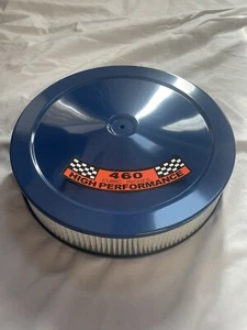460 Ford air Cleaner White filter 14x3 ford blue steel air cleaner decal - Bild 1 von 1
