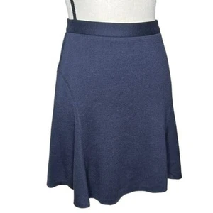 Lacoste Women's Midnight Blue Side Zip A Line  Mini Skirt Size 6  - Picture 1 of 9