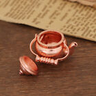 1:12 Dollhouse Miniature Kitchen Copper Mini Tea Pot Kettle Ornament Accessor`fb