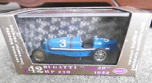 BRUMM DIECAST MODEL"BUGATTI TIPO 59" HP230" #3 1933 IN BLUE 1/43RD SCALE R42 - Picture 1 of 12