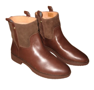 Novas Botas de Tornozelo Femininas FitFlop Signey Mixte Tamanho 8 Choc Marrom Y77-167-060 Pull-on - Imagem 1 de 4