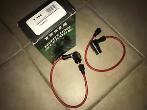 Set je 2x Zündkabel und Zündkerzenstecker abgewinkelt NEU Trabant 601 Silikon - Bild 1 von 1