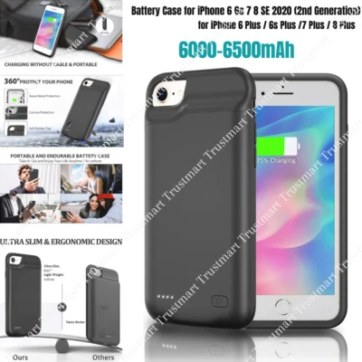 Cargador de batería recargable Banco de energía Estuche de carga para iPhone 6s 7 8 Plus SE2 Foto 1 de 4