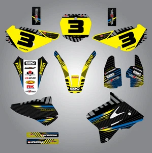 Suzuki RM 85 2000 - 2021 Custom Graphics Kit Factory Style Sticker Kit - Picture 1 of 1
