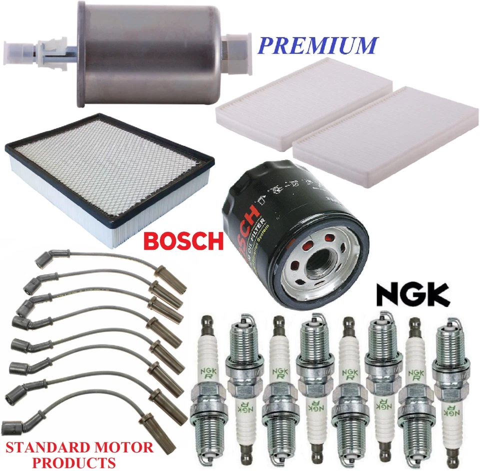Kit de afinación filtros bujías de cable aptas para GMC YUKON XL 1500 V8 5,3 L, FLEX 2002 Foto 1 de 1