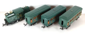 Lionel Set 296 With Nos. 252, 607, 607, 608 Passenger Cars, Peacock Blue - Picture 1 of 17