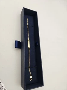 Gucci ID Bracelet 9ct 375 Yellow fine Gold Bracelet L: 18cm Hallmarked - Picture 1 of 4