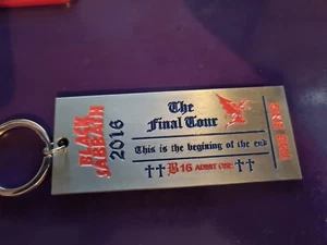 black sabbath 2016 the end offical tour exclusive metal keychain keyring new vip - Picture 1 of 2