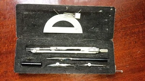 caja de instrumentos de dibujo URSS vintage 1960-70 - Imagen 1 de 3