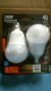 Feit Electric 40W LED Replacement Sft White 2 Pack (15387) FS - Picture 1 of 3