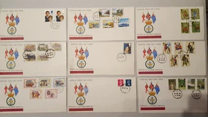 (Lotto 356k) Servizi Postali e Corriere - 9 Copertine Primo Giorno - Foto 1 di 5