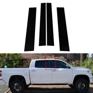 4 piezas postes de pilar cubiertas de molduras de puerta aptas para Toyota Tundra doble cabina máxima 2007-2021 - Imagen 1 de 11