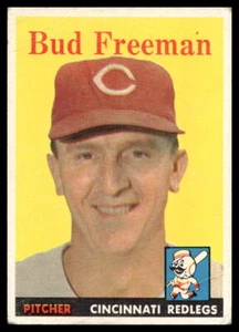 1958 Topps #34 Bob Thurman Cincinnati Reds en muy buen estado-en muy buen estado pliegue - Imagen 1 de 2