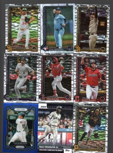 23 CARD LOT BASEBALL12 PRIZMS 9 REFRACTORS 1 INSERT 1 GOLD PARRALLEL - Picture 1 of 3