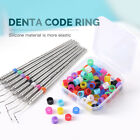 100Pcs Dental Multi-Color Code Rings Universal Silicone Instrument Large /Small