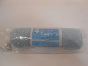 Vintage Columbia Minerva Baby Yarn Nylon & Wool Baby Blue lot 257 - Picture 1 of 3